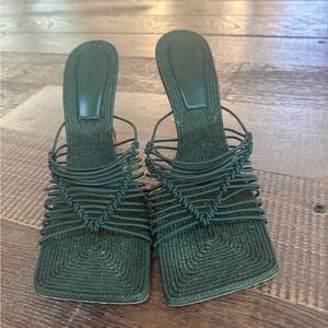 Elegant Green Women's Sandals